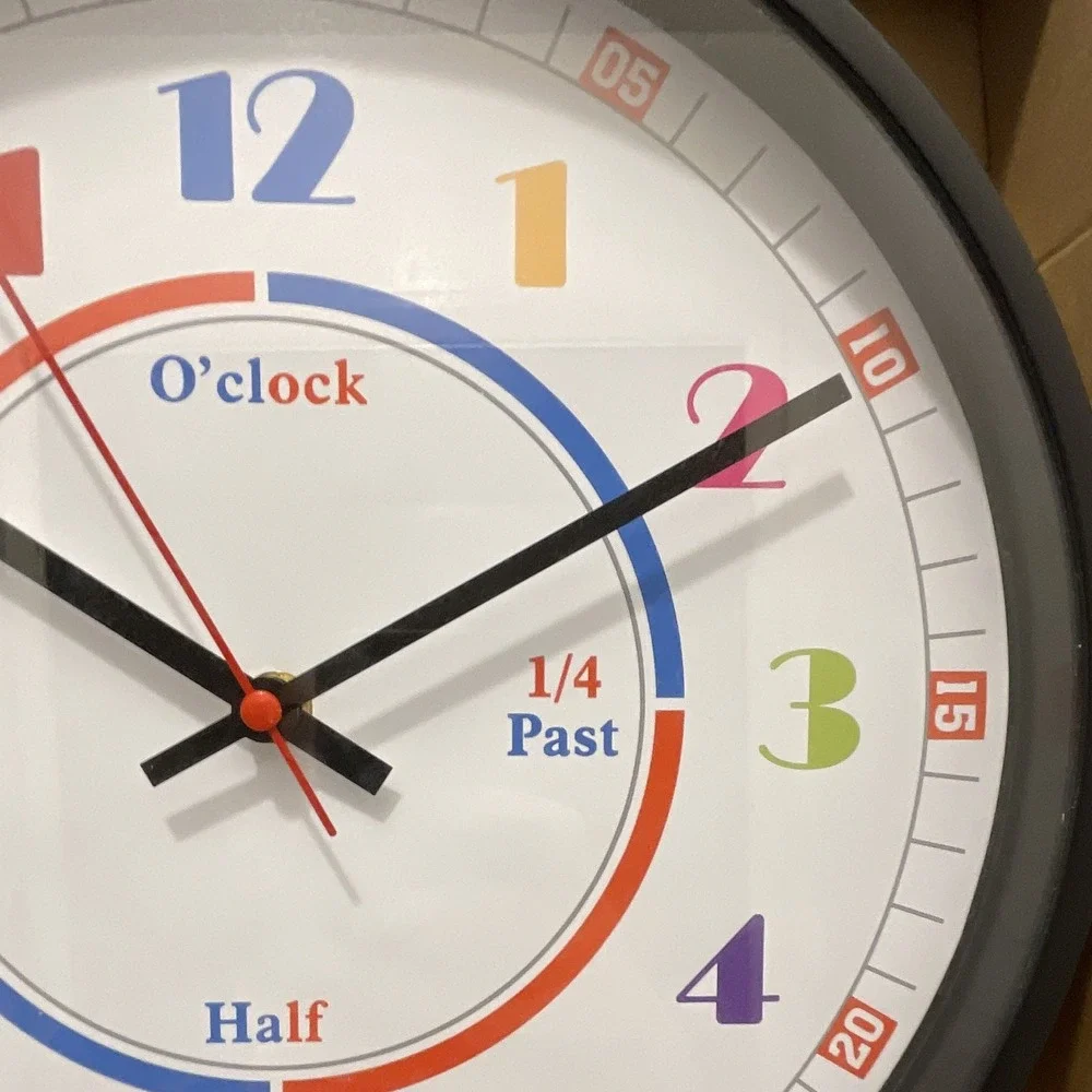 Clock kids learning teach children how to tell time